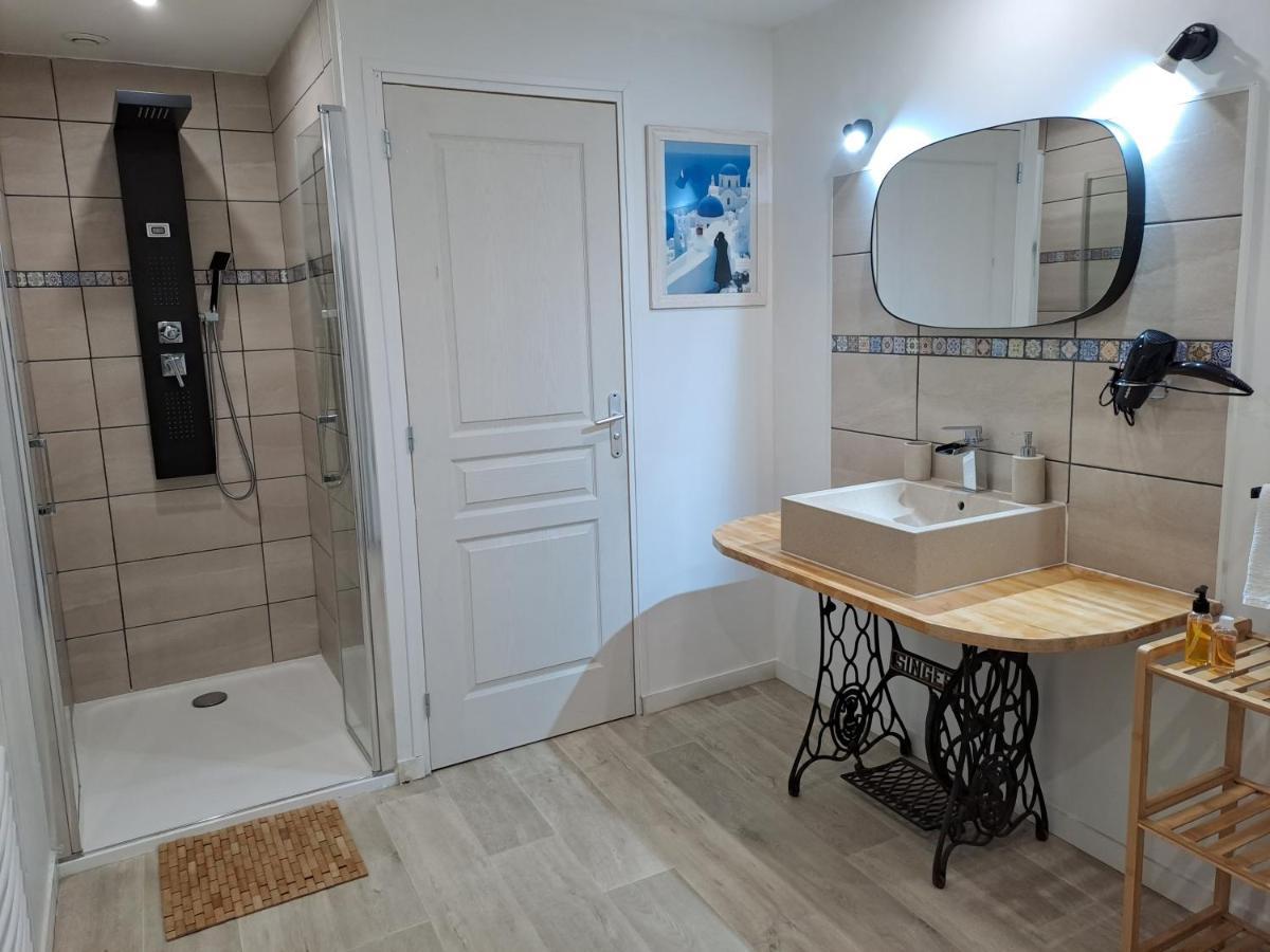 L'Annexe- Guest House Avec Piscine Studio Avec Coin Chambre Rosny-sur-Seine Eksteriør bilde