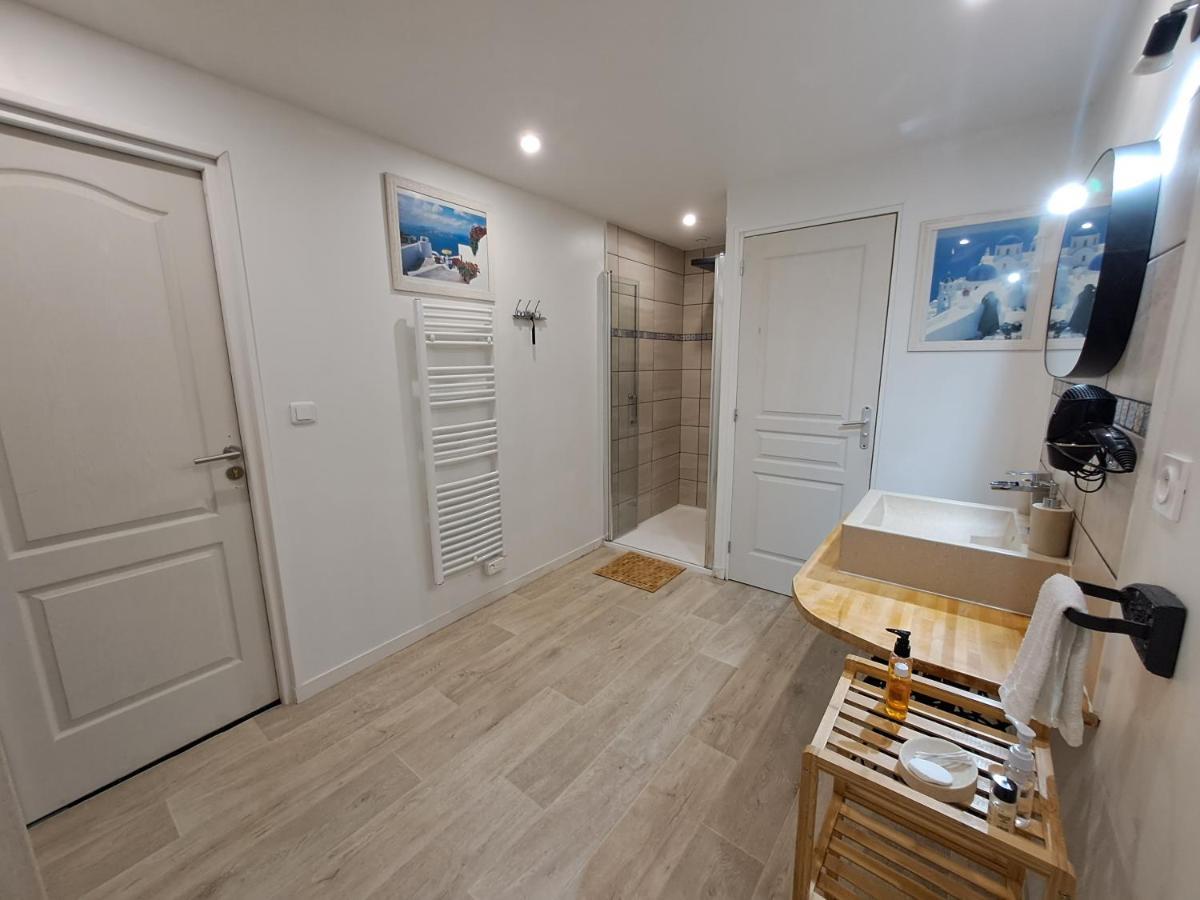 L'Annexe- Guest House Avec Piscine Studio Avec Coin Chambre Rosny-sur-Seine Eksteriør bilde